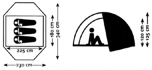 палатка salewa bergen III